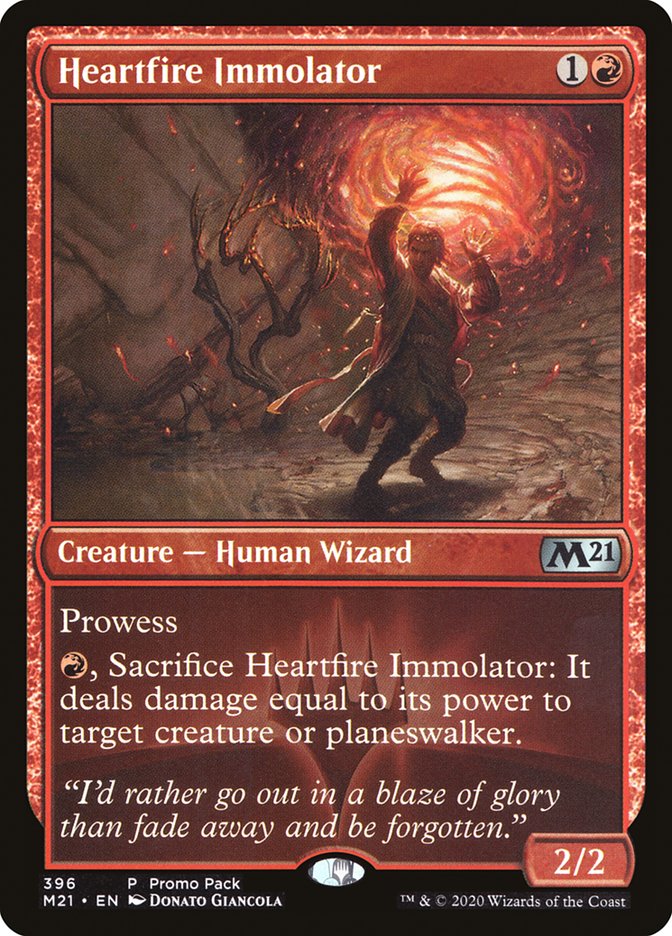 Heartfire Immolator 396 (Promo Pack: Core Set 2021)  - Foil | Good Games Modbury