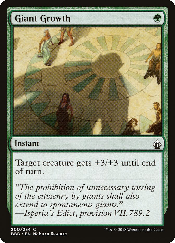 Giant Growth 200/254 (Battlebond)  - Foil | Good Games Modbury