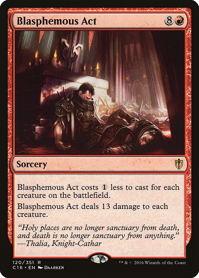 Blasphemous Act 120/351 (Commander 2016)  | Good Games Modbury