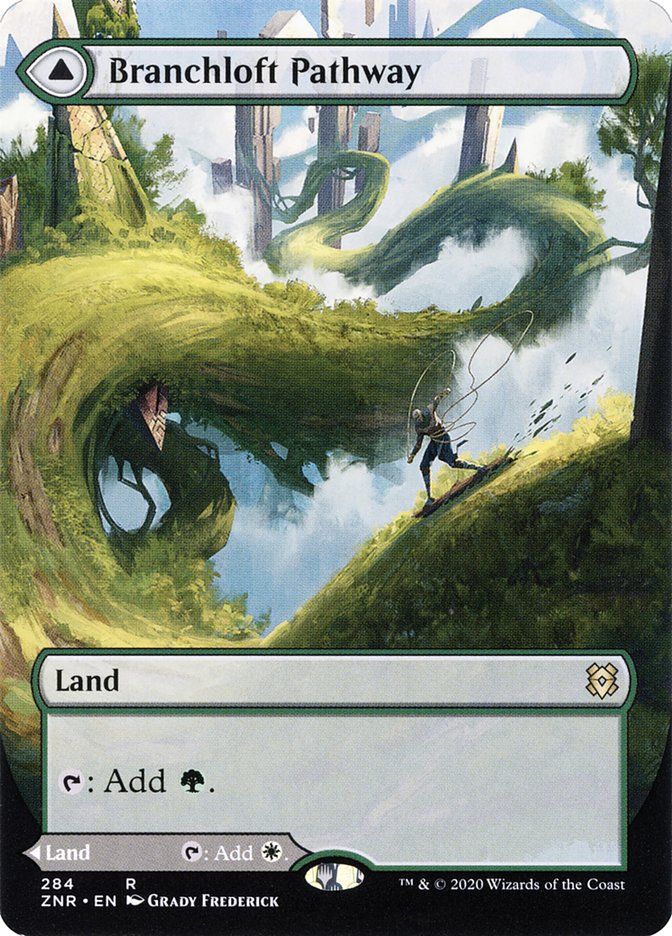 Branchloft Pathway // Boulderloft Pathway 284/280 (Zendikar Rising)  - Borderless | Good Games Modbury