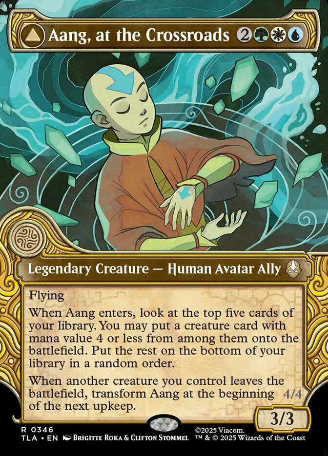 Aang, at the Crossroads // Aang, Destined Savior  346/286 (Avatar: The Last Airbender)  - Showcase Foil | Good Games Modbury
