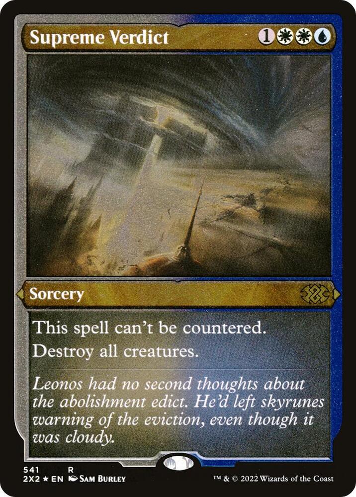 Supreme Verdict Foil Etched 541 (Double Masters 2022)  - Foil | Good Games Modbury