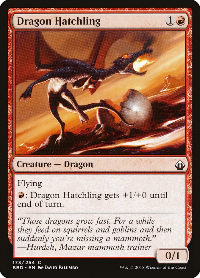 Dragon Hatchling 173/254 (Battlebond)  - Foil | Good Games Modbury