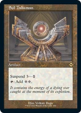 Sol Talisman Retro Frame Foil Etched 432 (Modern Horizons 2)  - Foil | Good Games Modbury