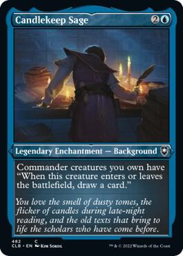 Candlekeep Sage 482 (Commander Legends: Battle for Baldur's Gate)  - Etched Foil | Good Games Modbury