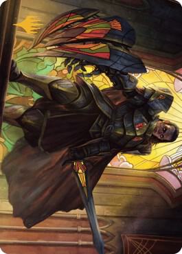 Benalish Sleeper Art Card Gold Stamped Signature 4 (Art Series: Dominaria United)  | Good Games Modbury