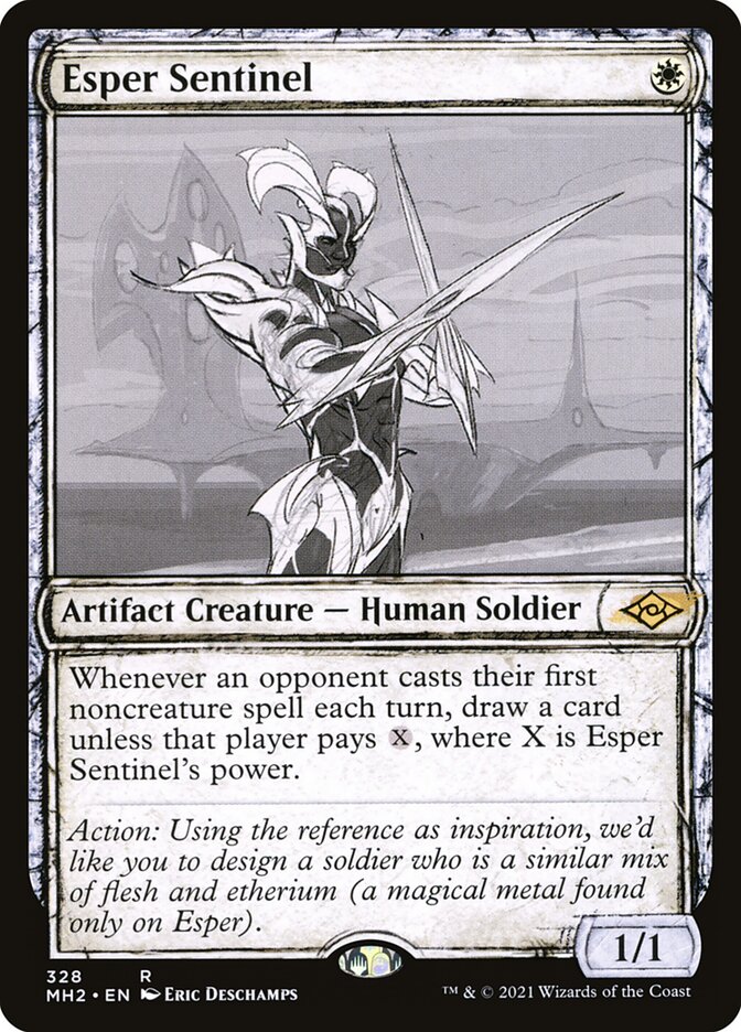 Esper Sentinel Showcase 328 (Modern Horizons 2)  - Foil | Good Games Modbury
