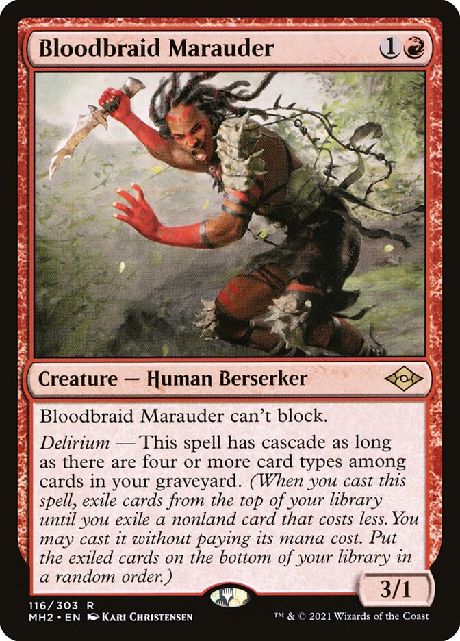 Bloodbraid Marauder 116/303 (Modern Horizons 2)  | Good Games Modbury