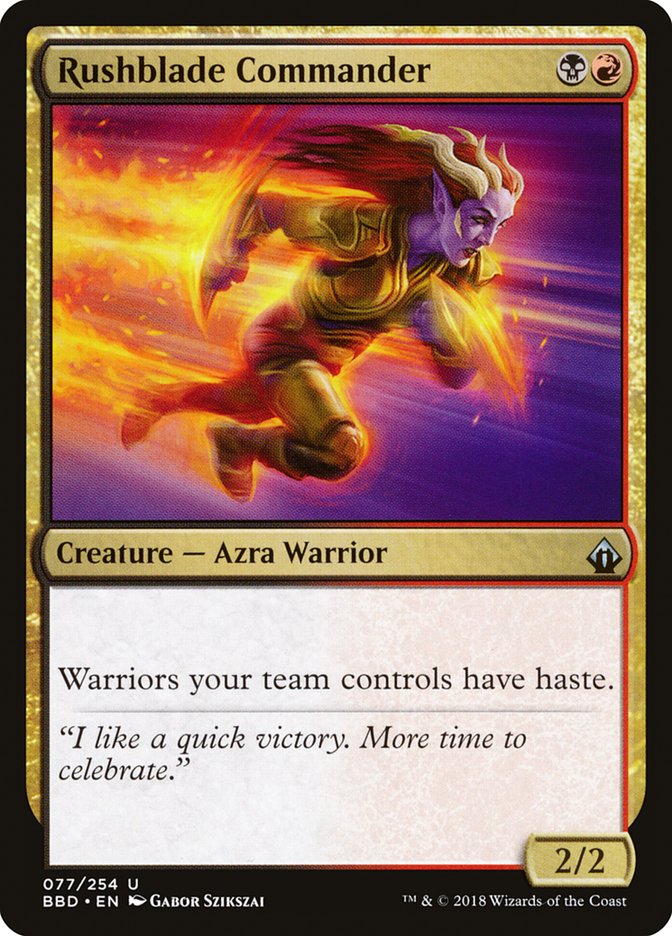 Rushblade Commander 77/254 (Battlebond)  - Foil | Good Games Modbury