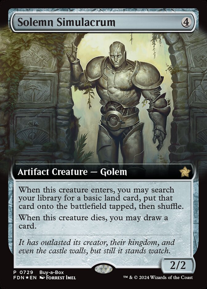 Solemn Simulacrum 729/291 (Buy-A-Box Promos)  - Foil | Good Games Modbury