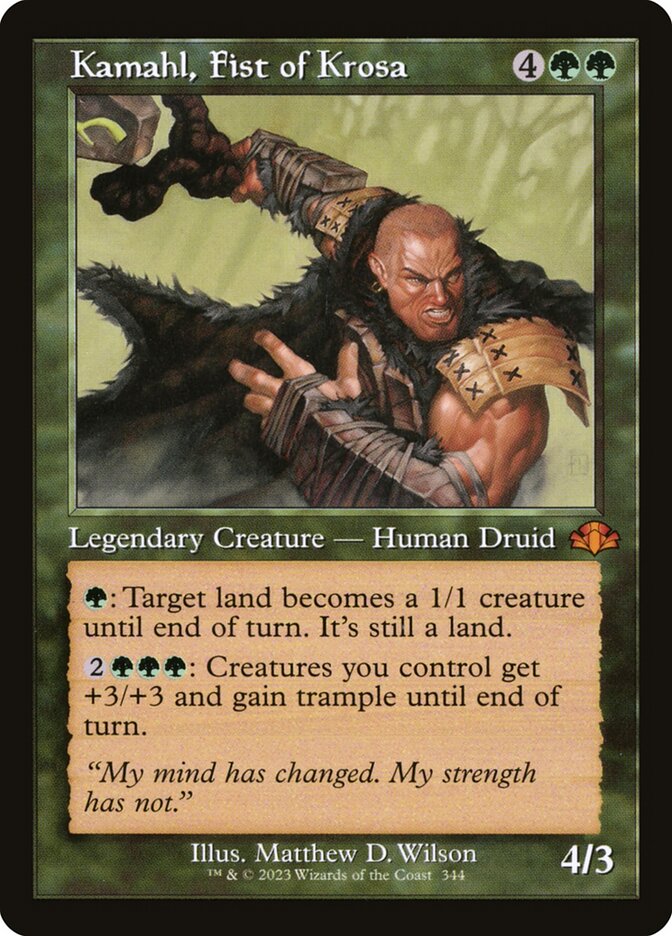 Kamahl, Fist of Krosa 344/261 (Dominaria Remastered)  - Retro | Good Games Modbury