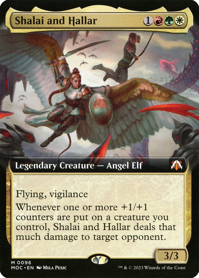 Shalai and Hallar 96/444 (Commander: March of the Machine)  - Extended Art | Good Games Modbury