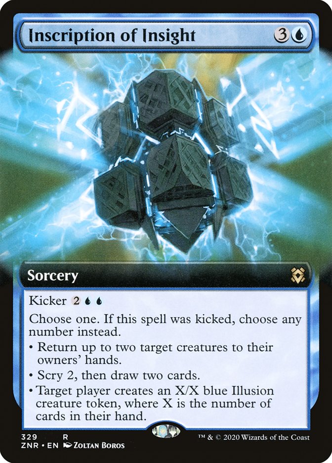 Inscription of Insight 329/280 (Zendikar Rising)  - Extended Art | Good Games Modbury