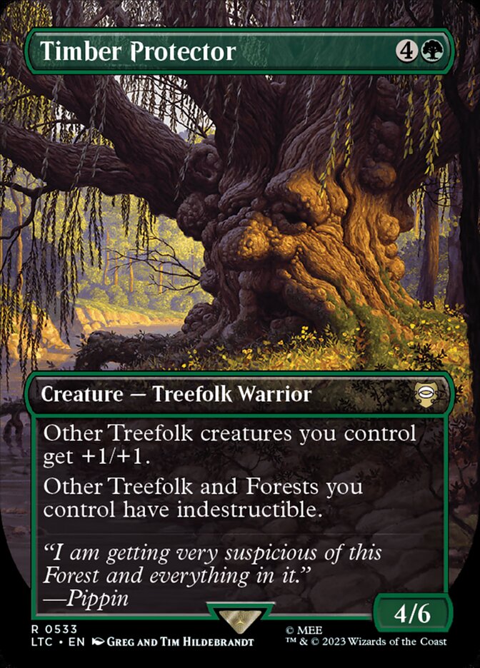 Timber Protector 533/347 (Commander: The Lord of the Rings: Tales of Middle-earth)  - Borderless | Good Games Modbury