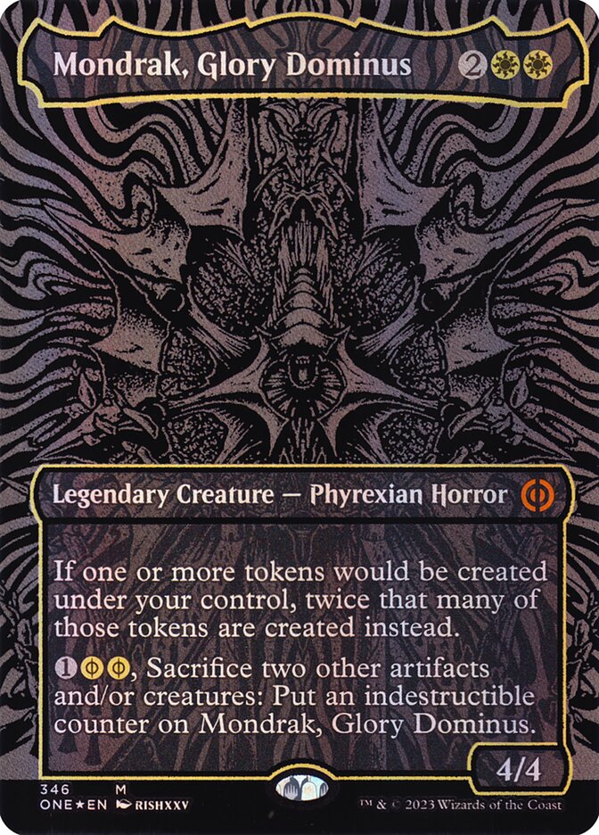 Mondrak, Glory Dominus 346/271 (Phyrexia: All Will Be One)  - Oil Slick Foil | Good Games Modbury