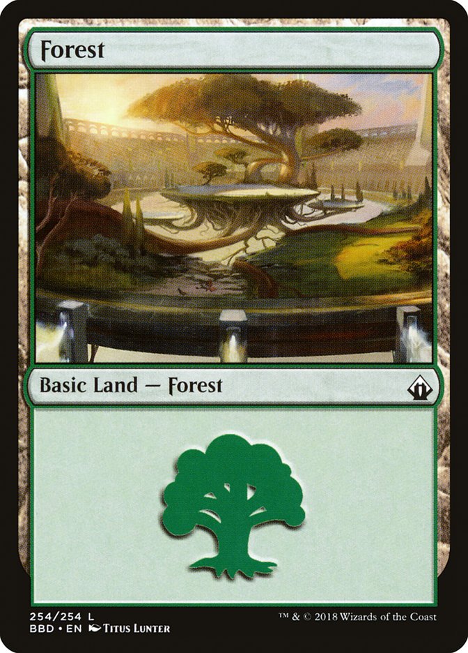 Forest 254/254 (Battlebond)  - Foil | Good Games Modbury