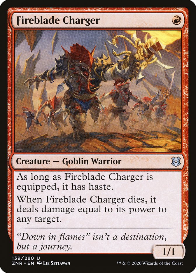 Fireblade Charger 139/280 (Zendikar Rising)  | Good Games Modbury
