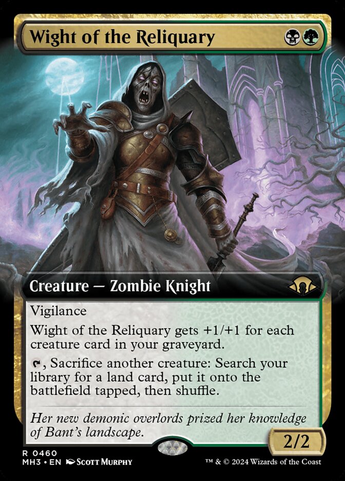 Wight of the Reliquary 460 (Modern Horizons 3)  - Extended Art | Good Games Modbury
