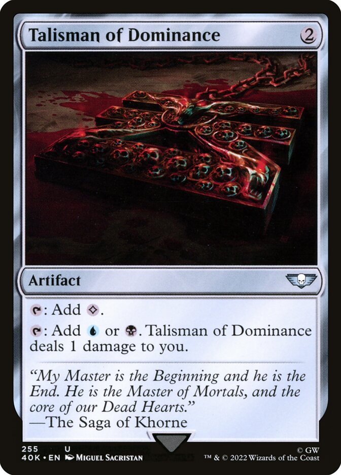 Talisman of Dominance 255/617 (Universes Beyond: Warhammer 40,000)  | Good Games Modbury