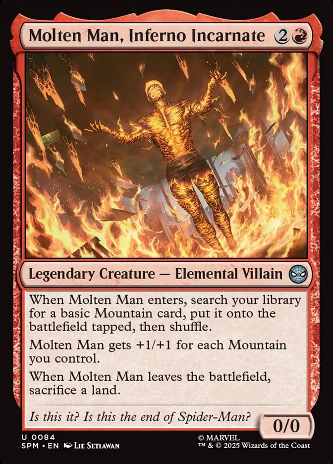 Molten Man, Inferno Incarnate 84/198 (Marvel's Spider-Man)  | Good Games Modbury