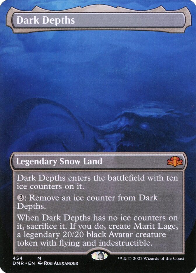 Dark Depths 454 (Dominaria Remastered)  - Borderless Foil | Good Games Modbury