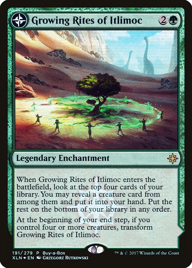 Growing Rites of Itlimoc // Itlimoc, Cradle of the Sun 191/279 (Buy-A-Box Promos)  - Foil | Good Games Modbury
