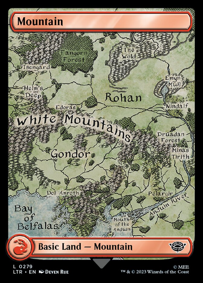 Mountain 279 (Universes Beyond: The Lord of the Rings: Tales of Middle-earth)  - Full Art | Good Games Modbury