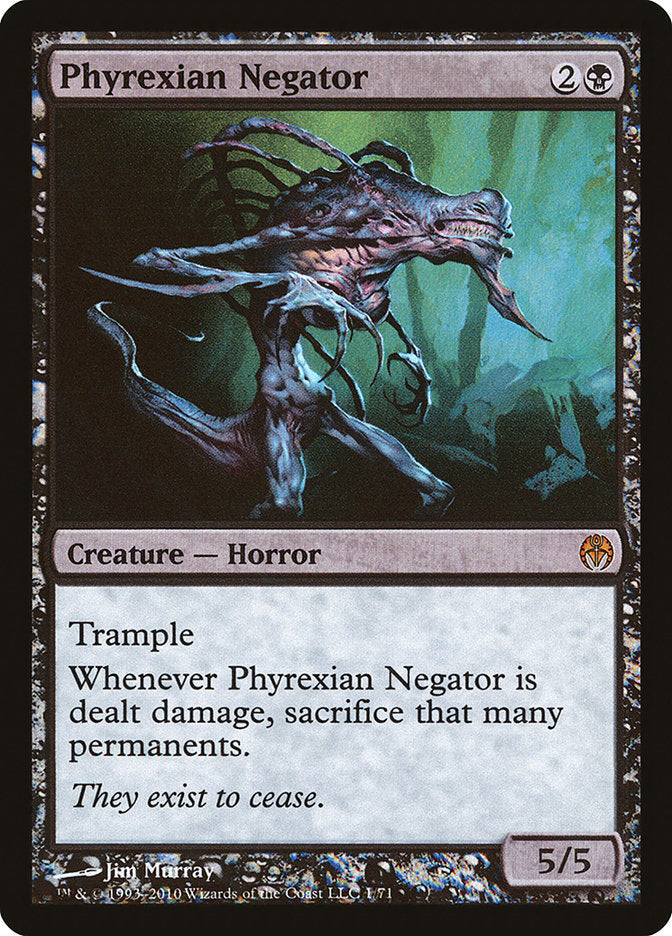 Phyrexian Negator 1 (Duel Decks: Phyrexia vs. the Coalition)  - Foil | Good Games Modbury
