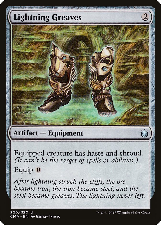Lightning Greaves 220/320 (Commander Anthology)  | Good Games Modbury