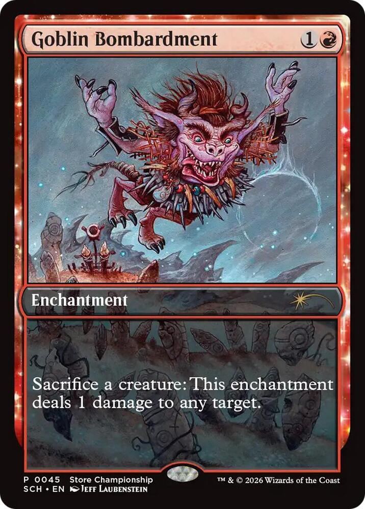 Goblin Bombardment 45/49 (Game Day & Store Championship Promos)  - Full Art | Good Games Modbury