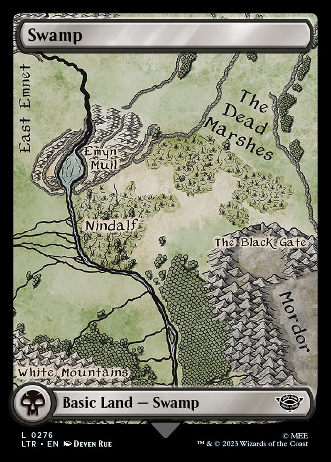 Swamp 276 (Universes Beyond: The Lord of the Rings: Tales of Middle-earth)  - Full Art | Good Games Modbury