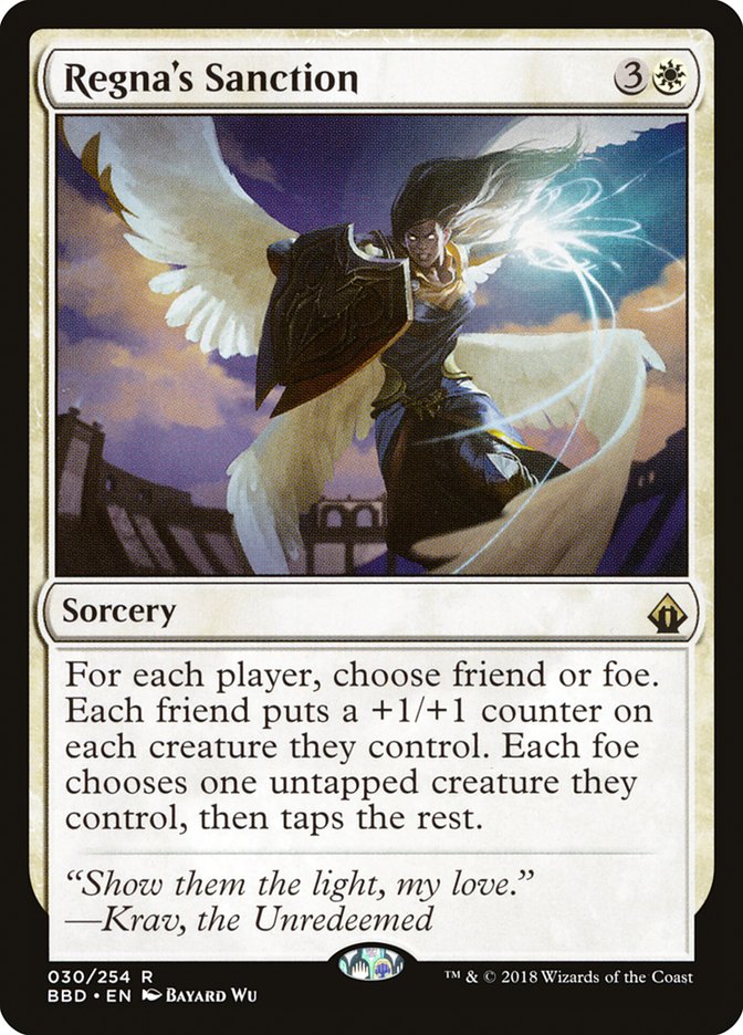 Regna's Sanction 30/254 (Battlebond)  - Foil | Good Games Modbury
