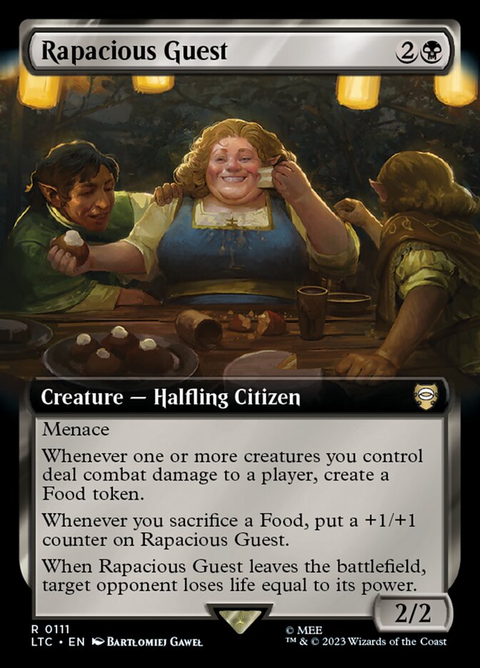 Rapacious Guest 111 (Commander: The Lord of the Rings: Tales of Middle-earth)  - Extended Art | Good Games Modbury