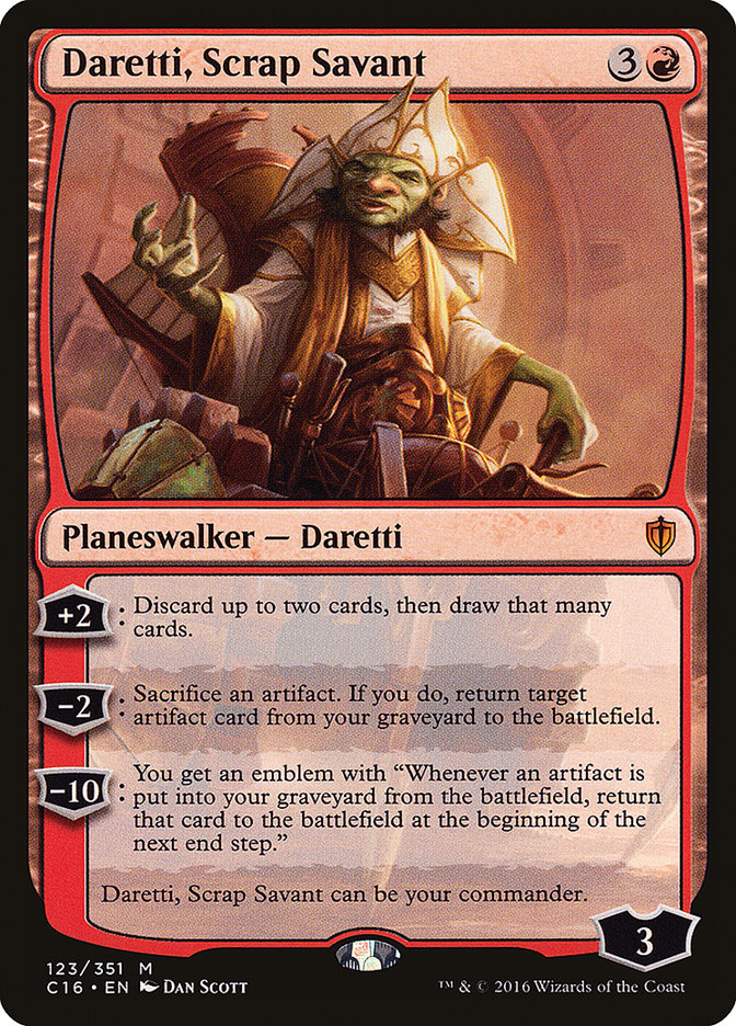 Daretti, Scrap Savant 123/351 (Commander 2016)  | Good Games Modbury