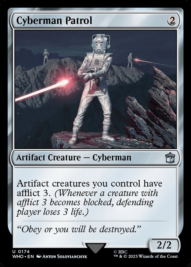 Cyberman Patrol 174 (Universes Beyond: Doctor Who)  - Foil | Good Games Modbury
