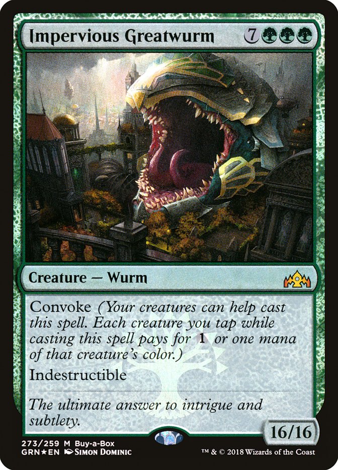Impervious Greatwurm 273 (Buy-A-Box Promos)  - Foil | Good Games Modbury