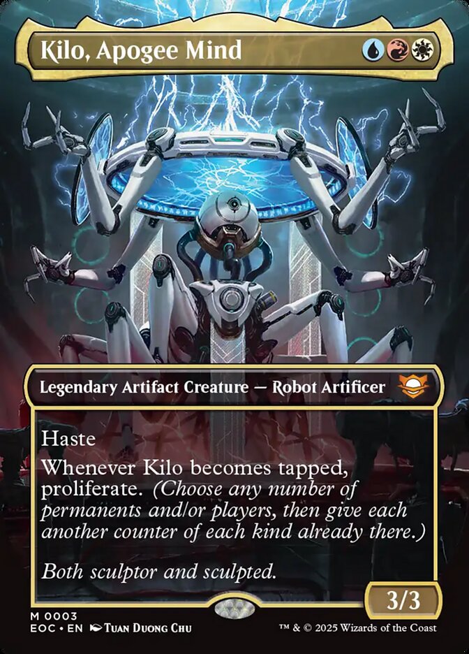 Kilo, Apogee Mind 3 (Commander: Edge of Eternities)  - Borderless Foil | Good Games Modbury