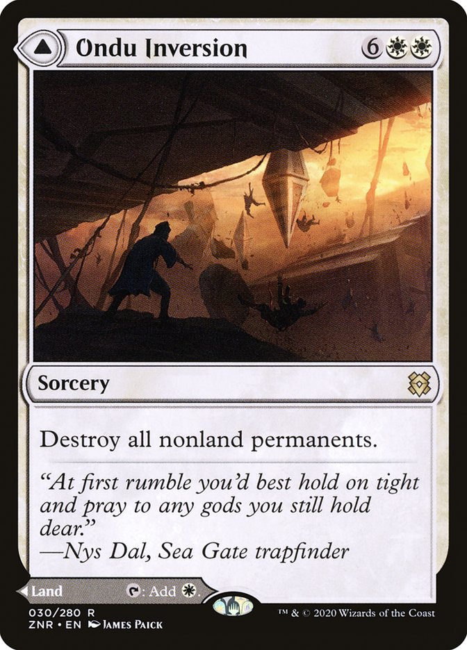 Ondu Inversion // Ondu Skyruins 30 (Zendikar Rising)  - Foil | Good Games Modbury