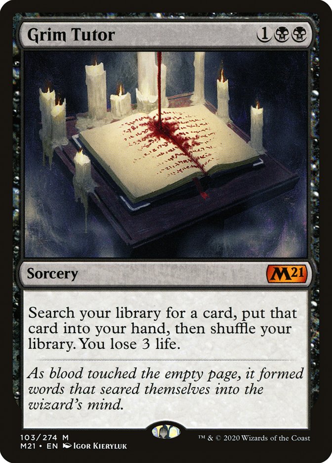 Grim Tutor 103/274 (Core Set 2021)  | Good Games Modbury