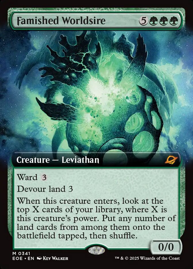 Famished Worldsire Extended Art 341 (Edge of Eternities)  - Extended Art  | Good Games Modbury