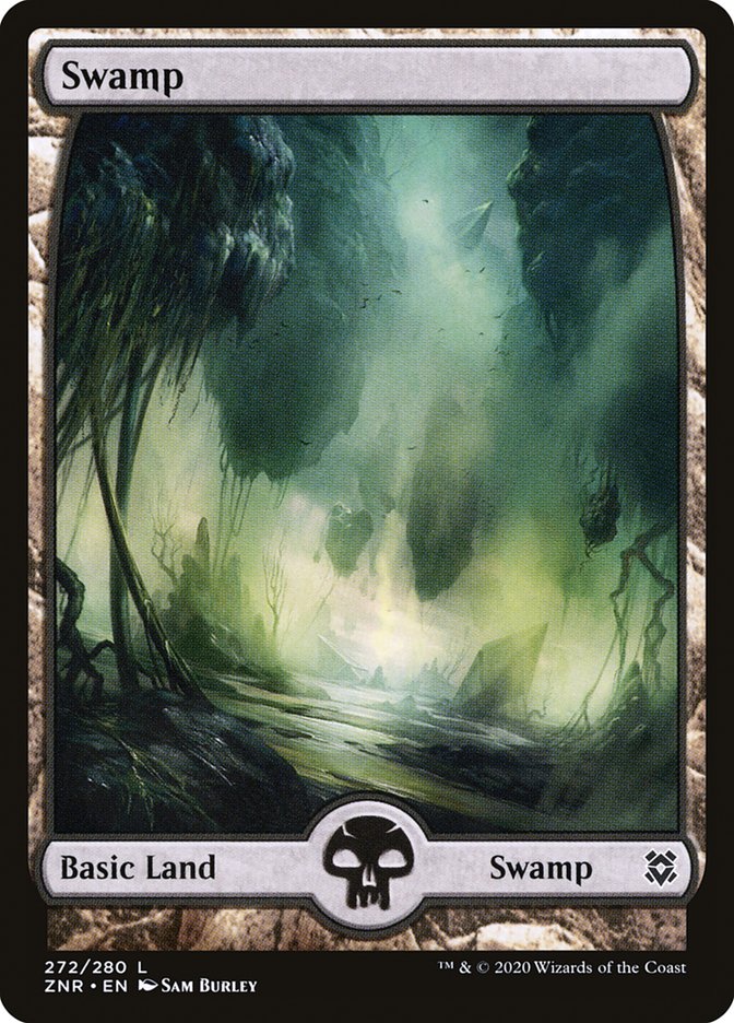 Swamp 272/280 (Zendikar Rising)  - Full Art | Good Games Modbury