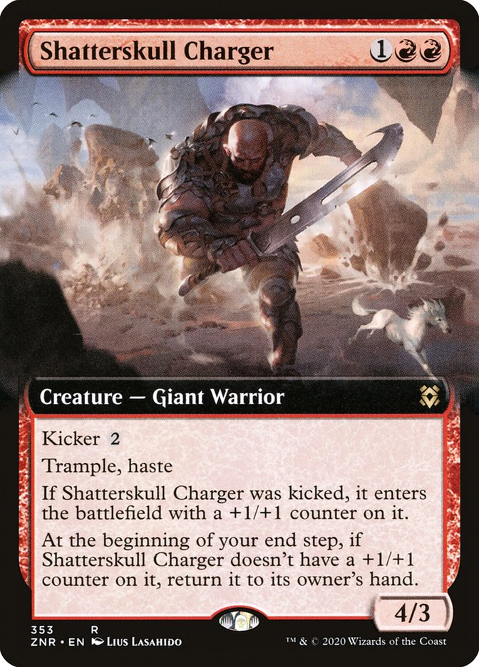 Shatterskull Charger 353 (Zendikar Rising)  - Extended Art | Good Games Modbury