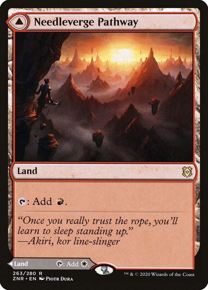 Needleverge Pathway // Pillarverge Pathway 263 (Zendikar Rising)  | Good Games Modbury