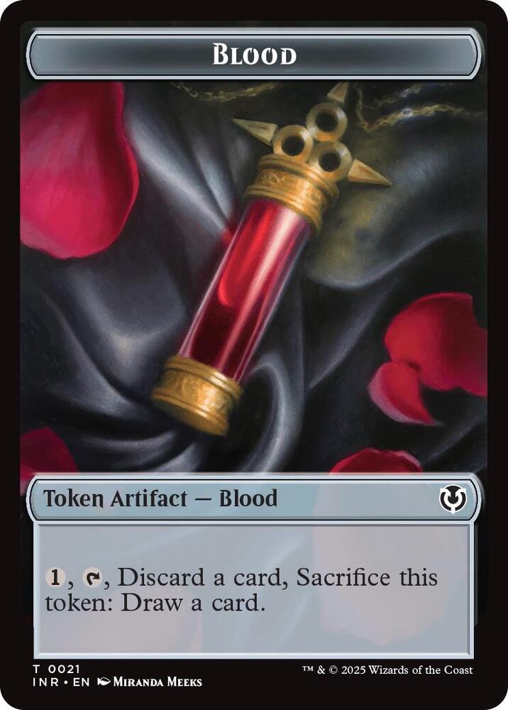 Blood Vampire 0007 Double Sided Token 21 // 7 (Innistrad Remastered)  - Foil | Good Games Modbury