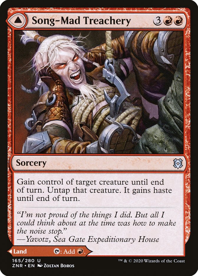 Song-Mad Treachery // Song-Mad Ruins 165/280 (Zendikar Rising)  | Good Games Modbury