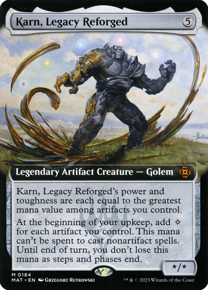 Karn, Legacy Reforged 184/50 (March of the Machine: The Aftermath)  - Extended Art | Good Games Modbury