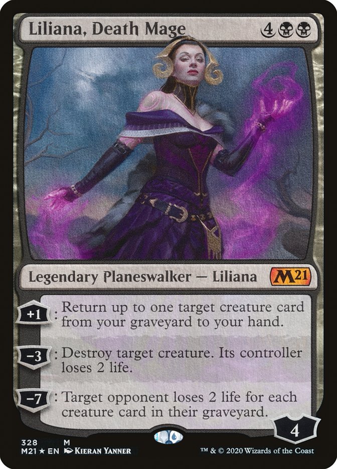 Liliana, Death Mage 328/274 (Core Set 2021)  - Foil | Good Games Modbury