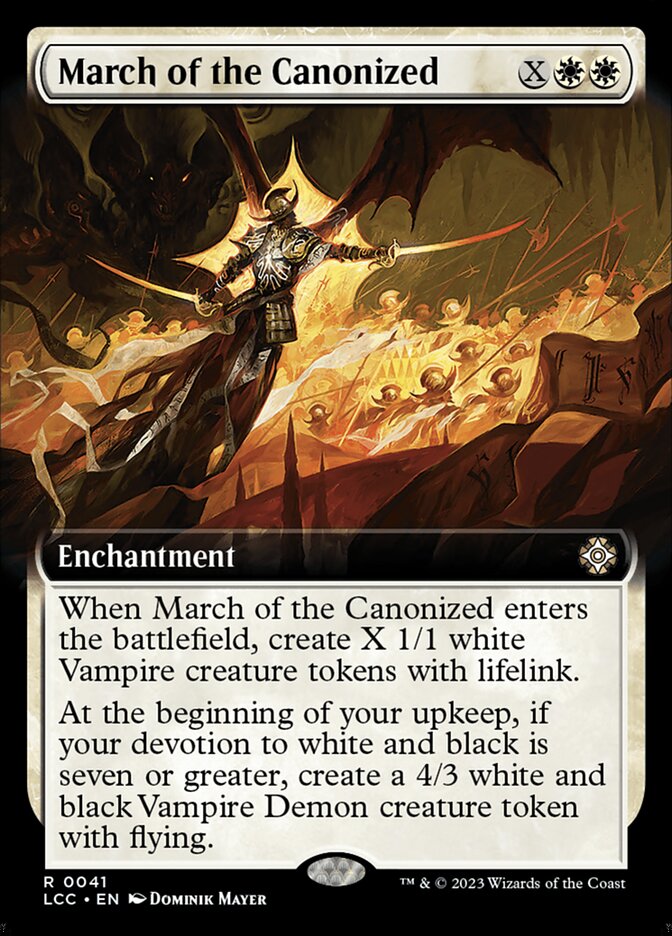 March of the Canonized 41/370 (Commander: The Lost Caverns of Ixalan)  - Extended Art | Good Games Modbury