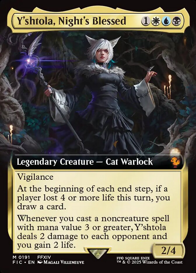 Y'shtola, Night's Blessed 191 (Commander: FINAL FANTASY)  - Extended Art Foil | Good Games Modbury