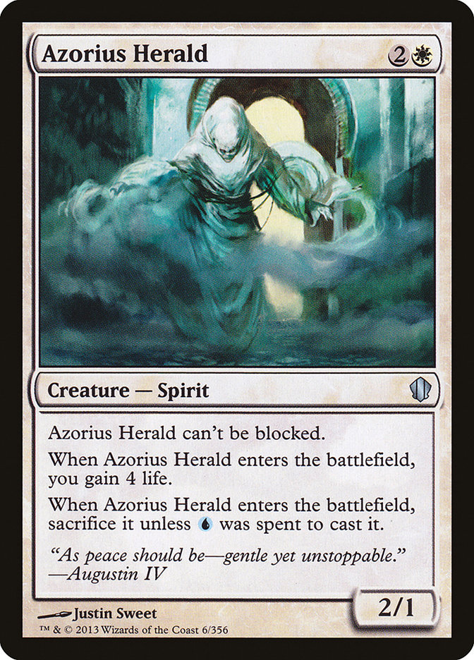 Azorius Herald 6/356 (Commander 2013)  | Good Games Modbury